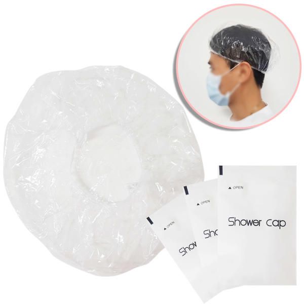 Disposable shower cap (individually packaged) vinyl/hair cap/vinyl hat/dyed hat