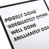 Congratulations (Well Done) Card from Hallmark - Contemporary Humour Design