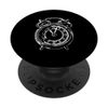 Retro Clock Sketch Bell Alarm Clock PopSockets Swappable PopGrip
