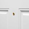 Prime-Line U 10347 Door Viewer, 15/32 In. x 160 Degree, Solid Brass Housing, Glass Lens is U.L. Listed, Satin Nickel Plated Finish (Single Pack)