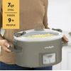 Crock-Pot Programmable 7-Quart Cook and Carry Locking Lid Slow Cooker Grey