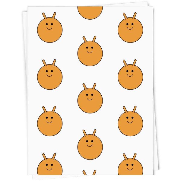 A1 'Orange Space Hopper' Gift Wrap/Wrapping Paper Sheet (GI00108723)
