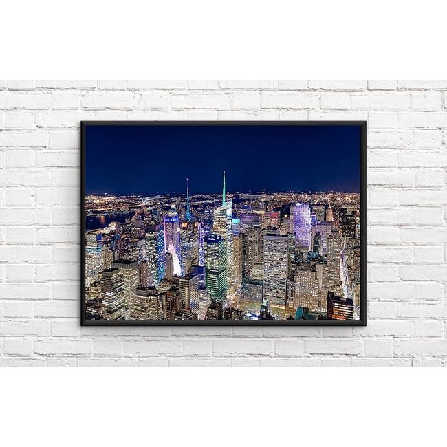 American New York Night View Interior Poster New York Night View A3 Size (297x420mm) as4