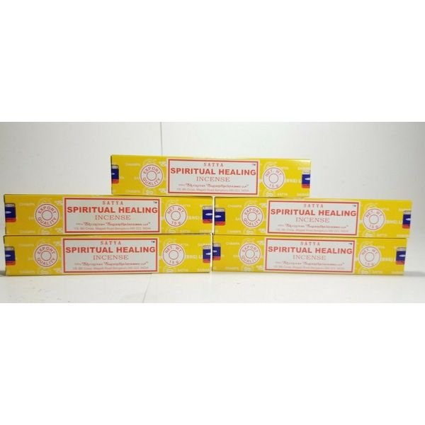 Genuine Satya Spiritual Healing pack of 5 x 15 grams = 75 gms of Incense Sticks