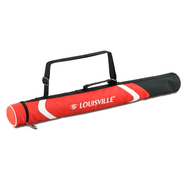 [Louisville Slugger] Baseball Softball Bat Case, Black x Red (Adult)