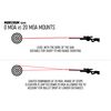 Monstrum Next Level Series Offset Scope Mount with Integrated Anti-Cant Level Bubble | 34 mm Diameter | 20 MOA
