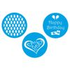 Eddingtons 3 Piece Cake Stencil Set (Pack of 2)