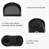kwmobile Mouse Feet Replacement Compatible with SteelSeries Rival 5 Computer Mouse Skates Sticker - Black