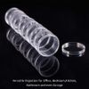 BENECREAT Mixed Size Stackable Plastic Bead Storage Containers 4 Column(5 Layer/Column) Round Storage Containers Jars for Beads, Buttons, Crafts and Small Findings