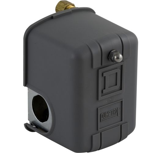 Telemecanique Sensors 9013FHG19J52X Air-Compressor Pressure Switch, 125 Psi Set Off, 30 Psi Fixed Differential, 1/4" Npt External, 2-Way Release Valve