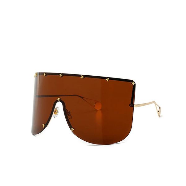 Elaiza Oversized Sunglasses - Brown Gradient - Brown Gradient