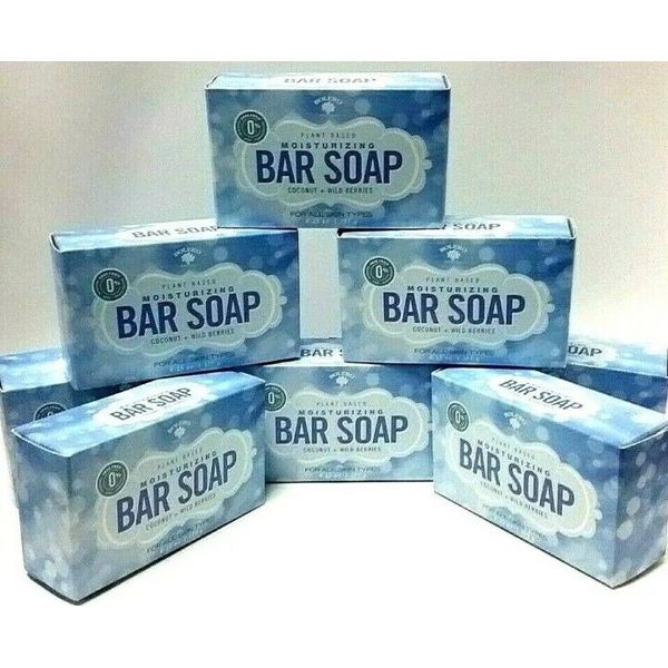 8 BARS X BOLERO PLANT BASED BAR SOAP MOISTURIZING COCONUT+WILD BERRIES 6.25 ozEa