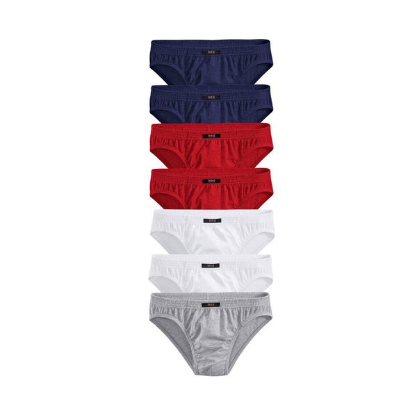 H.I.S 7 Pack Mens Cotton Weekend Briefs In Tin - 9 (XXXL)