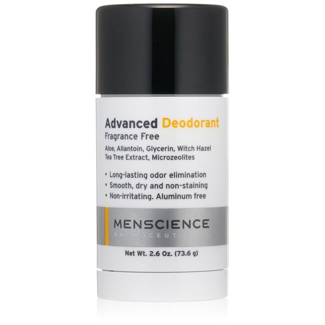 MenScience Androceuticals Advanced Deodorant, 2.6 oz (Pack of 1)