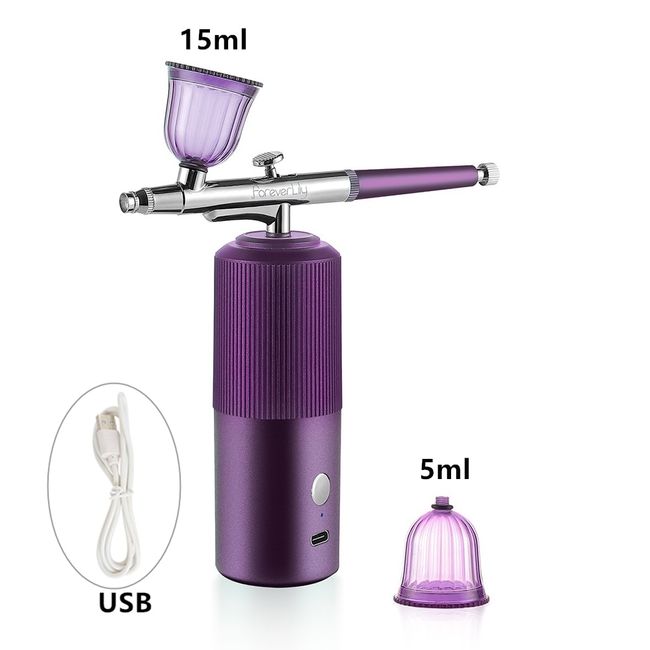 Top 0.4mm Mini Air Brush Paint Spray Gun Compressor Kit For Nail Art  Design