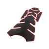 Partuto Fuel Tank Protector PVC Rubber Pad Emblem Badge Sticker Red Replacement