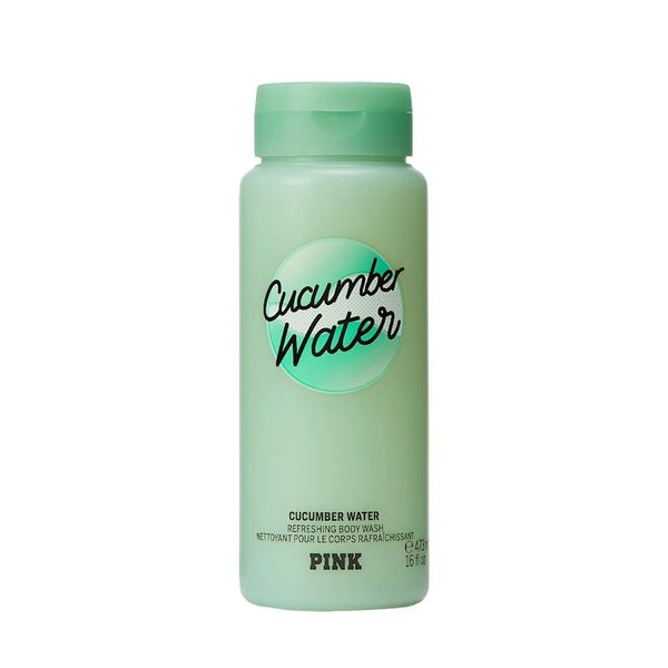 Victoria's Secret Pink Cucumber Water Refreshing Body Wash 16 oz (Cucumber Water)