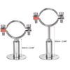 sourcing map Wall Mount Ceiling Mount Pipe Support, 304 Stainless Steel Adjustable Pipe Bracket Clamp for 54-57mm Pipe