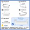 Refrigerator Side Door Bottom Shelf Compatible with Frigidaire 240323001 2-Pack