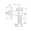 White Washing Machine Dishwasher Waste Pipe Drain Trap Kit Self Cutting Out Nozzle