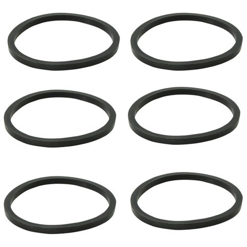 6PCS Kitchen Sink Filter Sealing Ring, Narrow Edge Rubber Gasket for Drain Pipe, Waste Pipe Gasket, 1-1/2 inch Drain Pipe Sink Odor Collector Siphon, 1.5-inch Inclined Sliding Joint Rubber Ring