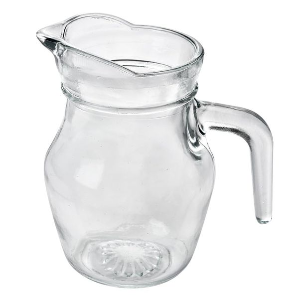 Clayre & Eef Decorative Carafe 500 ml Transparent Glass Water Jug