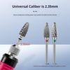 5pcs Tungweld Professional Nail Drill Bits Set 2.35mm Shank, Multiple Grinding Patterns Tungsten Steel Construction