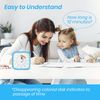 Yunbaoit Rainbow Disk Visual Timer with Protective Case, 60 Minute Countdown Timer for Kids and Adults, Silent Time Management Tool(Blue Rainbow)