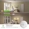 RAYZEEK 360 Degree Ceiling Mount Occupancy Sensor Switch, 8-12M High Sensitive Ceiling Motion Sensor,1600 Sq Ft Coverage,Commercial or Residential Automatic Sensing Solution,Neutral Wire Required