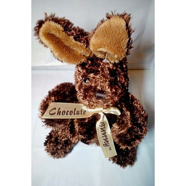 Dan Dee Collectors Choice Chocolate Bunny 8" Sitting Plush Stuffed Animal Easter