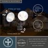 VAXCEL Bronze Motion Sensor Dusk to Dawn Outdoor Security Flood Light - 2 Adjustable Light Heads - 4 Modes