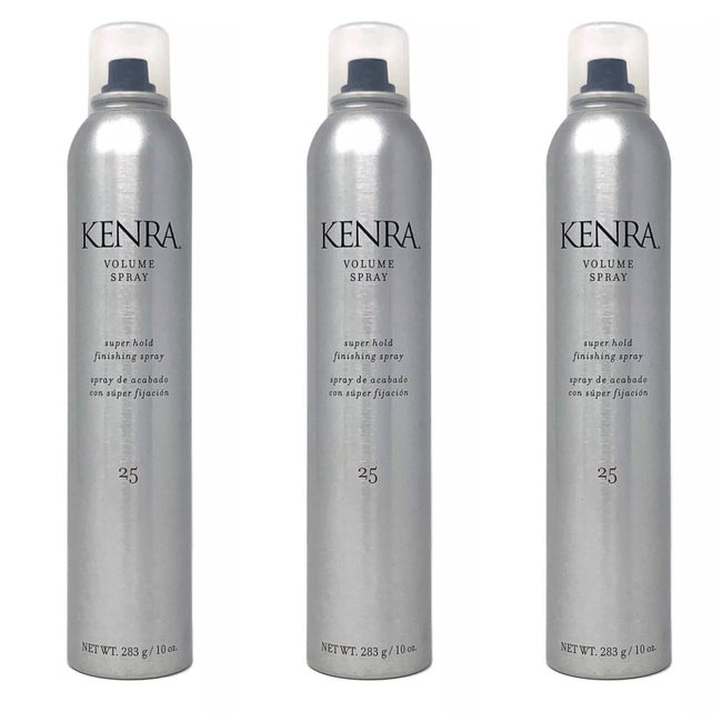 Kenra 25 Super Hold Finishing Spray 10 oz pack of 3