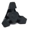 fiXte Heavy Duty Tri Support Rubber Walking Stick Cane Ferrule Black (19mm)