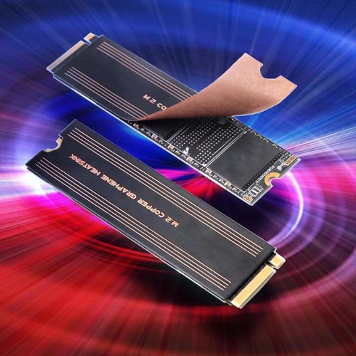 M.2 Heatsink SSD Cooler, Double Layer Graphene & Copper M.2 NVMe Heatsink for 2280 M.2 SSD Laptop, for SSD Cooler