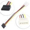 YFFSFDC Serial ATA Power Converter Cable 3 Pack SATA Power Cable Straight
