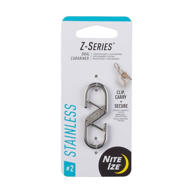 NITEIZE ZS2-11-R6 Z Carabiner #2 Stainless Silver