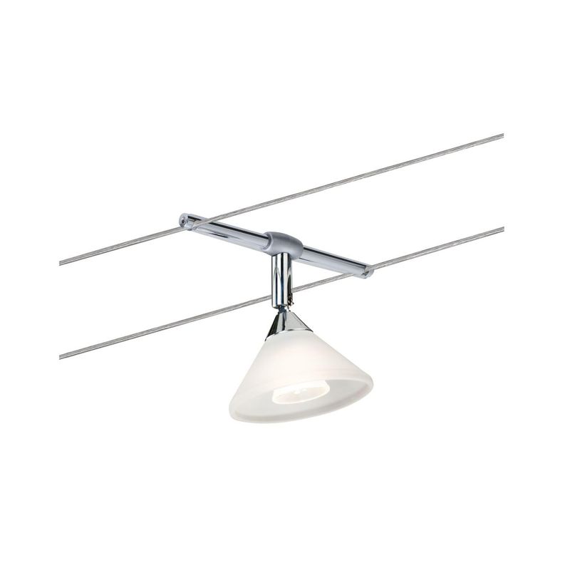 Paulmann 94138 Cable Lighting System – Colmar Spot Light Extension Max 10 Watt Chrome/Satin Wire ...