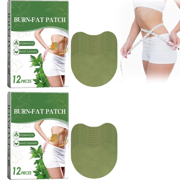 Body Slimming Patch, 24 Stück Wermut Fettverbrennungs Bauch Schlankheitspflaster, Body Shaping Patch, Körper Schlankheitspflaste Tighten Slimming Patches, Fördert Den Stoffwechsel, Die Fettverbrennung