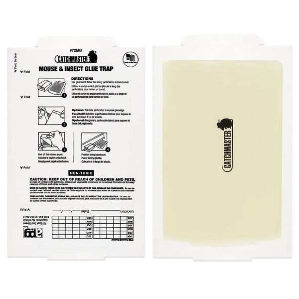 Catchmaster Mouse Insect Spider Glue Traps ( 12 Pack ) Mice Cockoaches Spiders