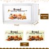 RISICULIS 2PCS Large Bread Box for Countertop, Stackable Double Layer Storage Container, Clear Boxes for Kitchen Counter, Bread Keeper for Homemade Bread, Bagel, Muffins, Rolls