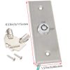 Fielect S40K Key Switch Lock On/Off Exit Switch Emergency Door Release SPST for Access Control Panel Mount with 2 Keys 52 * 36mm 1pcs