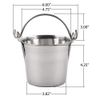 Lindy's 1-Quart Stainless Steel Bucket, Durable Seamless Bucket for Many Home Tasks, Carry Water or Milk, Fill with Food, Use as a Flower Pot, Cleaning Bucket, Table Centerpiece and Much More