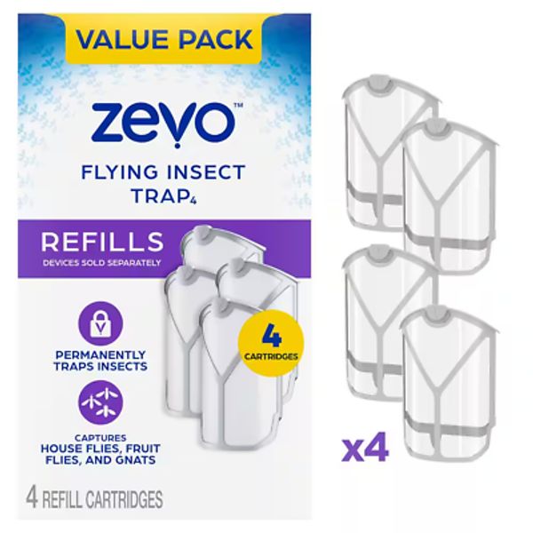 Indoor Flying Insect Trap Refill Cartridges Multi-Pack (4-Count)