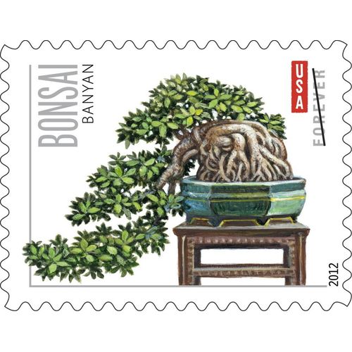 Bonsai Tree Booklet Pane of 20 x Forever Stamps Scott 4618-22