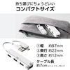Elecom U2H-CA4003BWH USB HUB USB HUB2.0 with Type-C Adapter 4 Ports, White