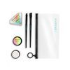 BRAWNA Pro PMU Mapping Kit for Eyebrows and Lips, 1 Countour White Mapping Paste, 1 White Mapping String, 1 Angled Eyebrow Brush