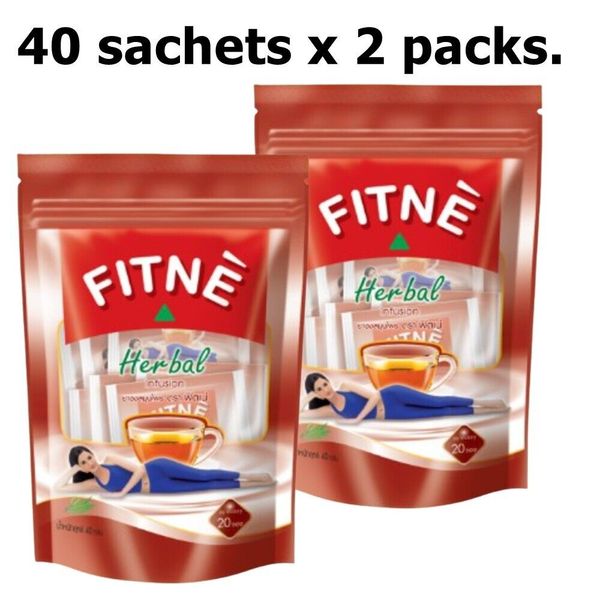 Fitne Herbal control weight Detox Slimm Cleansers Thai Natural 40 sachets x 2