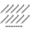 10PCS PCI Slot Covers,Dust Filter Bracket Expansion Blanking Plate for Computer Cases (Silver)