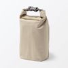 MUJI 84843051 Adjustable Height Lunch Bag, Roll Top Type, Small, Beige