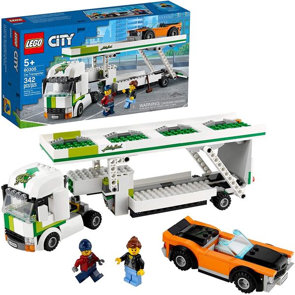 LEGO City Car Transporter 60305 Building Kit; Toy Playset for Kids, New 2021 (342 Pieces)